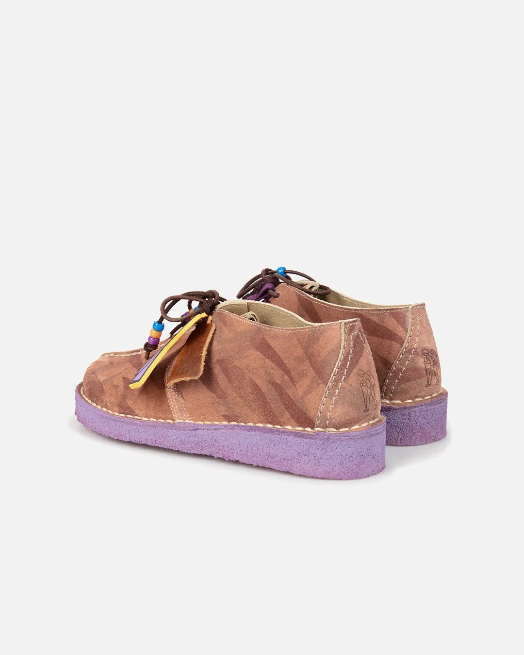 Aries x Clarks Originals Desert Trek - Stylish Brown Multi Colorway