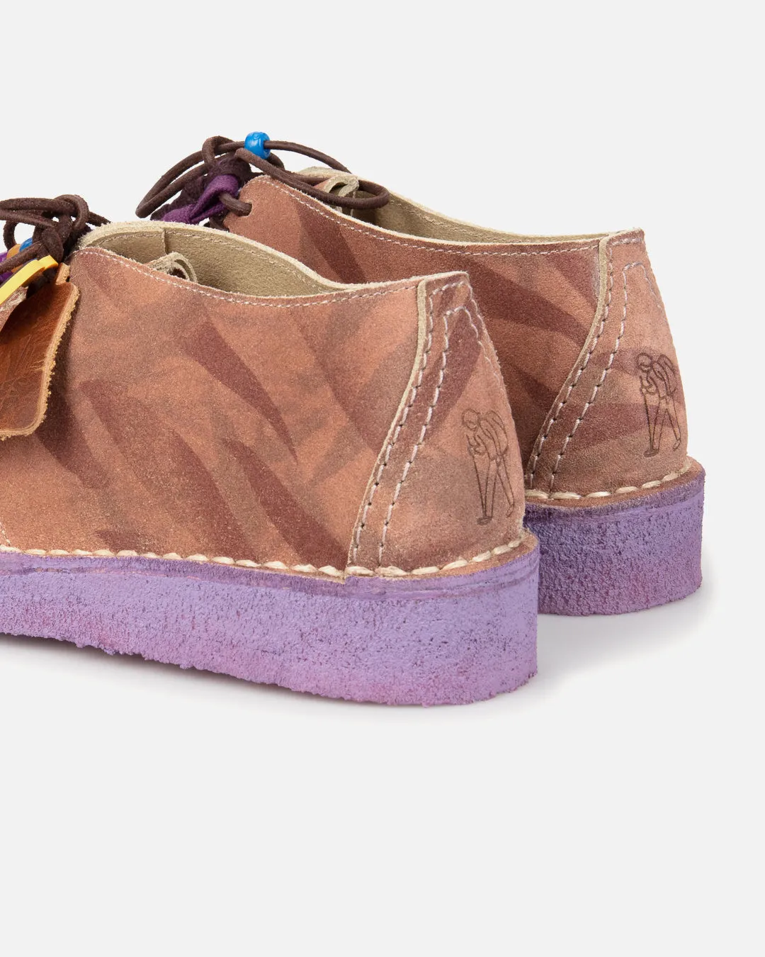Aries x Clarks Originals Desert Trek - Stylish Brown Multi Colorway