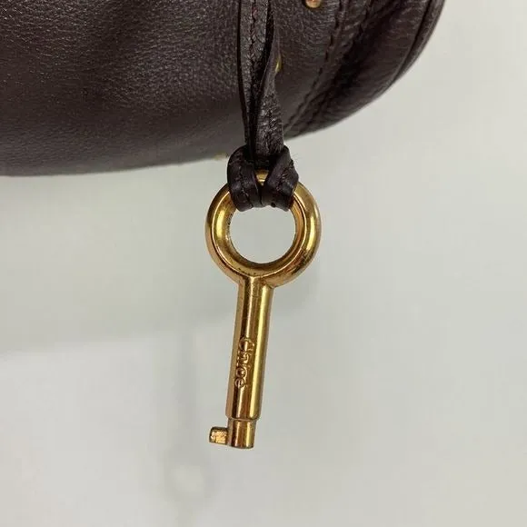Chloe 2007 Paddington Brown Leather Bag with Lock and Key - Vintage Edition