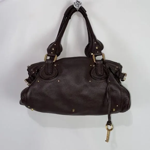 Chloe 2007 Paddington Brown Leather Bag with Lock and Key - Vintage Edition