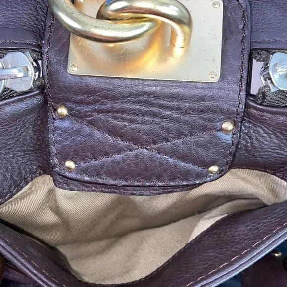 Chloe 2007 Paddington Brown Leather Bag with Lock and Key - Vintage Edition
