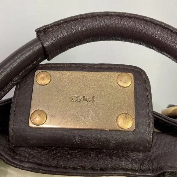 Chloe 2007 Paddington Brown Leather Bag with Lock and Key - Vintage Edition