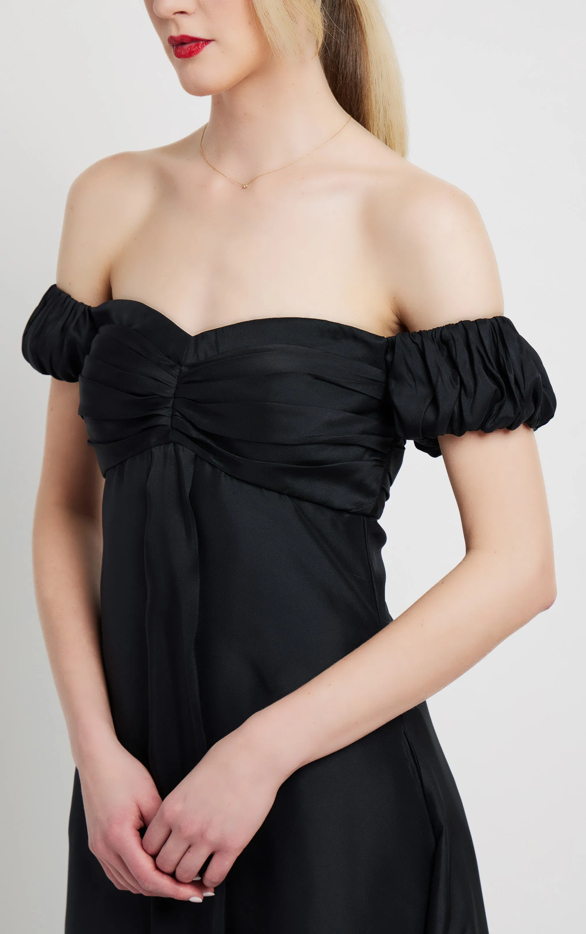 Chloe Silk Dress - Black