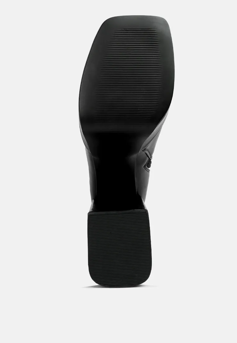 fanning platform long boots by London Rag