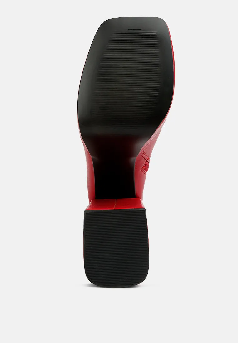 fanning platform long boots by London Rag