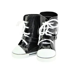 Faux Leather Croc Sneaker Boots for 18-inch dolls
