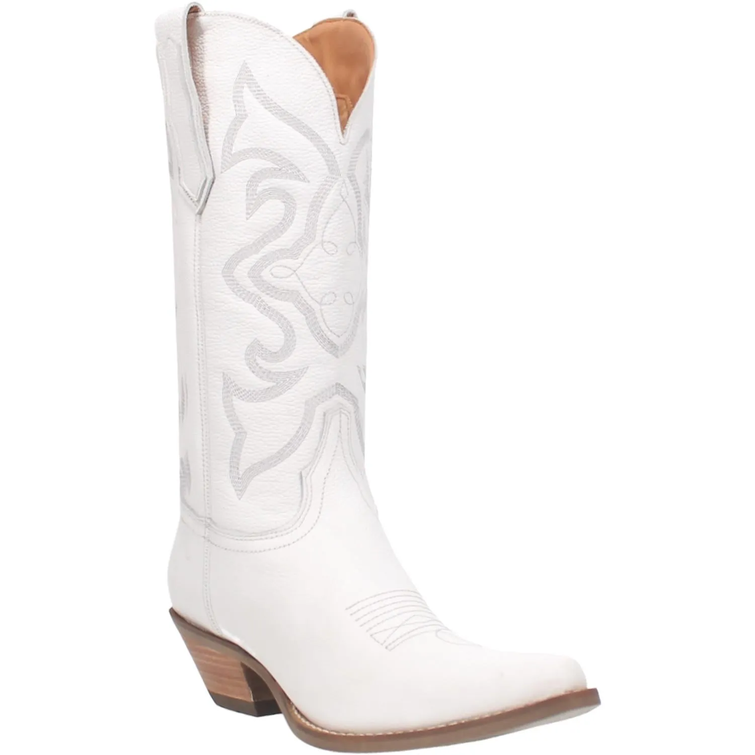 Homeward Bound White Smooth Leather Boots (DS) - BACKORDER OCTOBER 2024