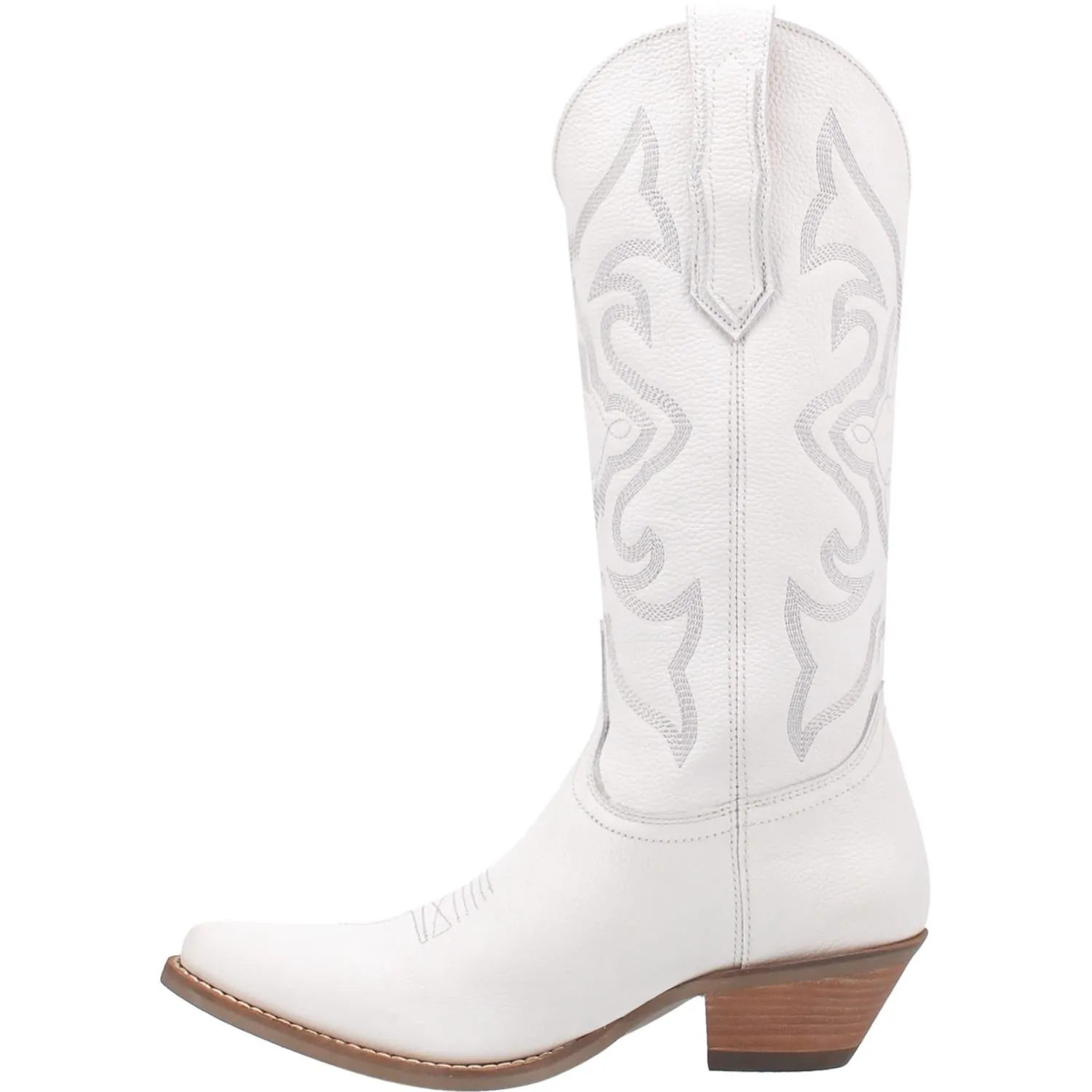 Homeward Bound White Smooth Leather Boots (DS) - BACKORDER OCTOBER 2024