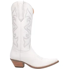 Homeward Bound White Smooth Leather Boots (DS) - BACKORDER OCTOBER 2024