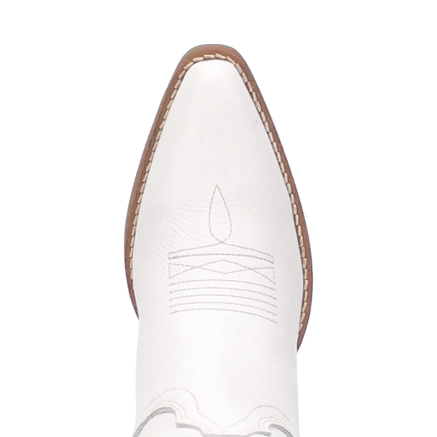 Homeward Bound White Smooth Leather Boots (DS) - BACKORDER OCTOBER 2024