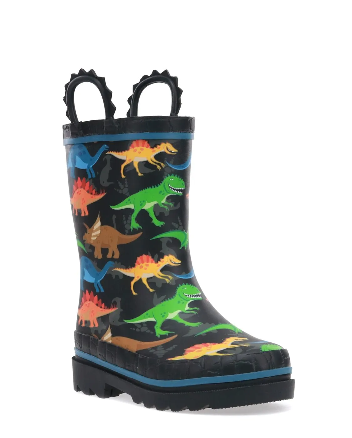 Kids Dino World Rain Boot - Black