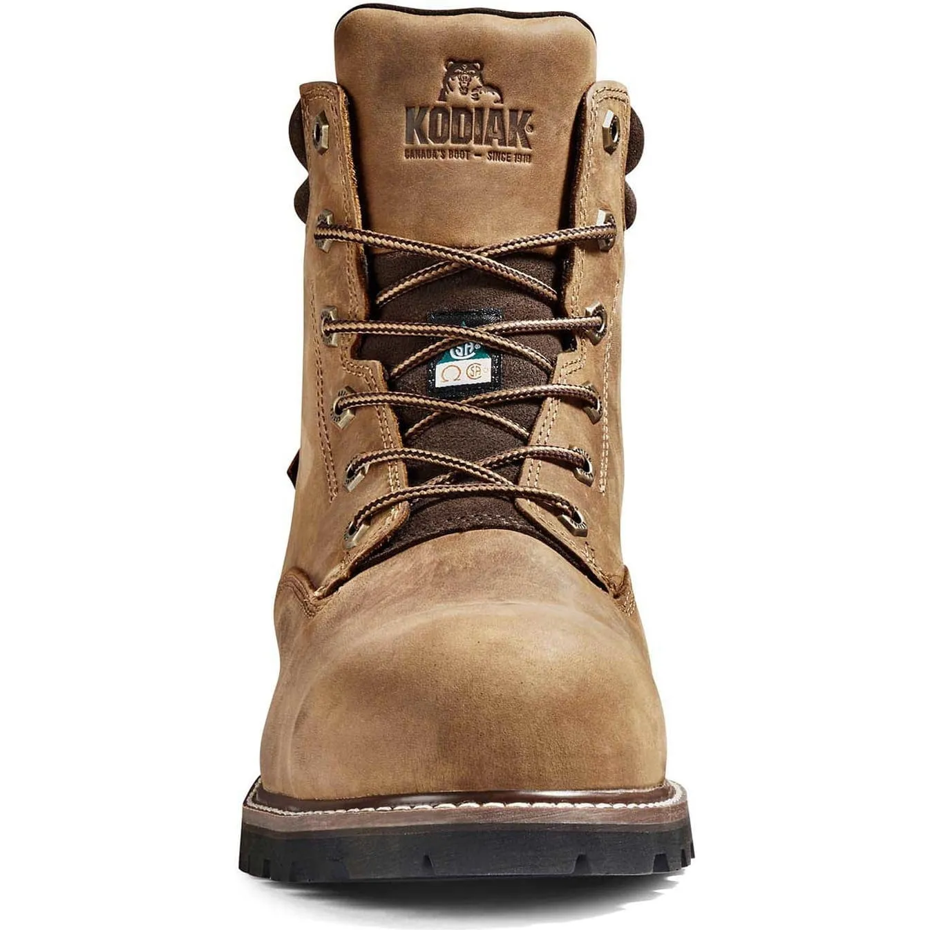 Kodiak Men's Mckinney 6 Comp Toe WP Safety Work Boot -Brown- K4TFBN