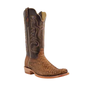 MENS BEIGE SUEDED B/C PYTHON BOOTS
