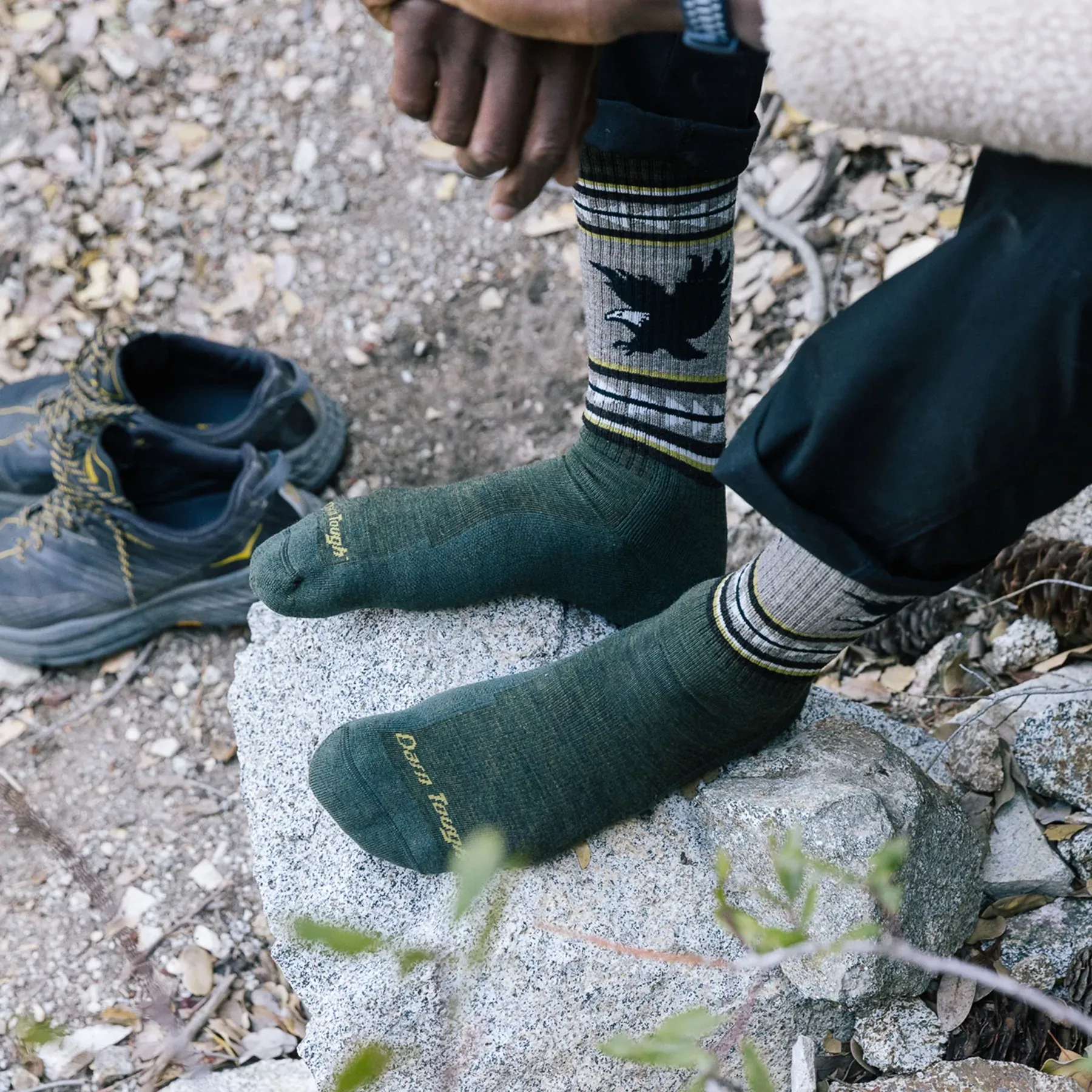 Men's Boot VanGrizzle Midweight Hiking Socks (Forest)