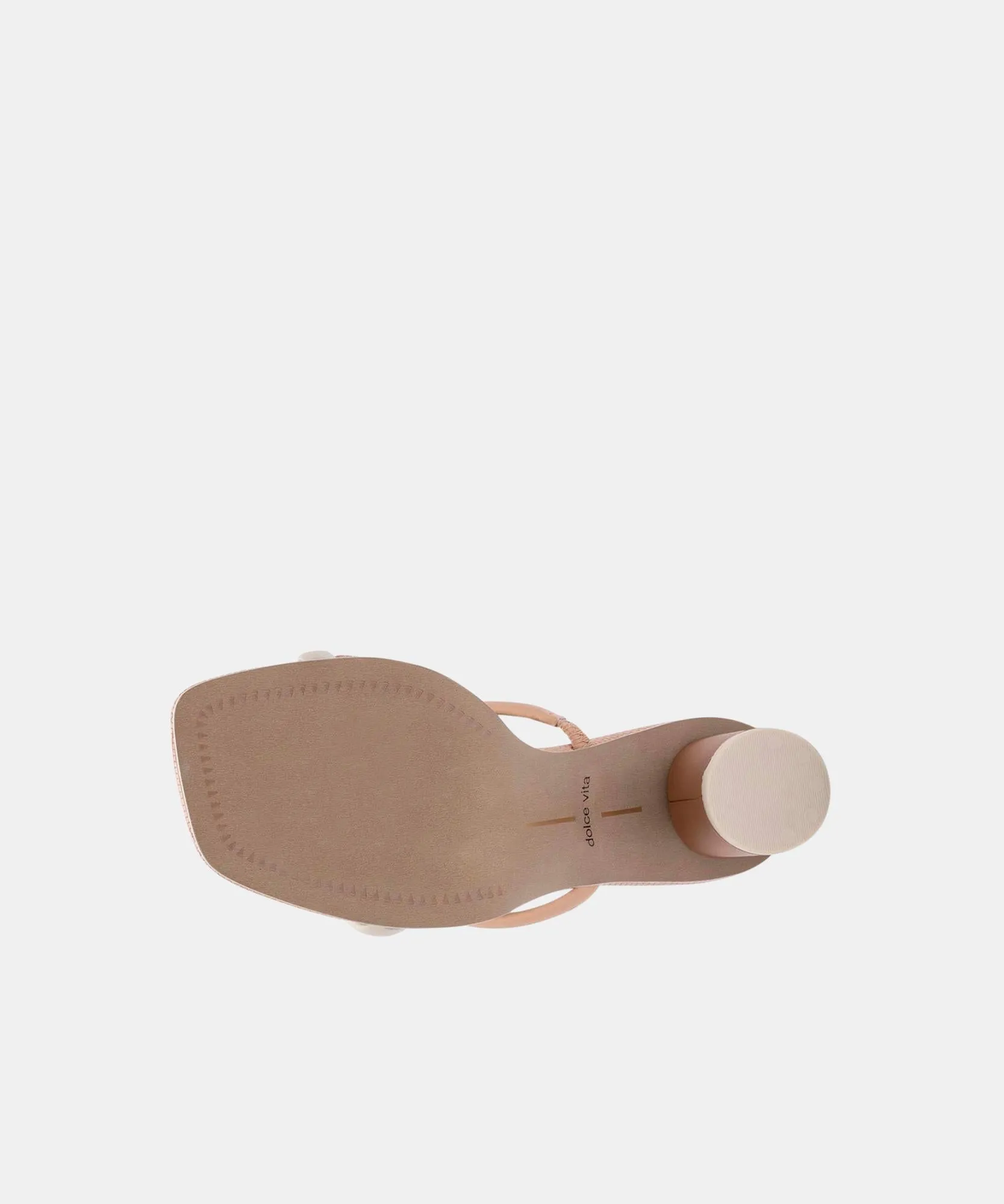 NOLES HEELS IN NATURAL WHITE - re:vita