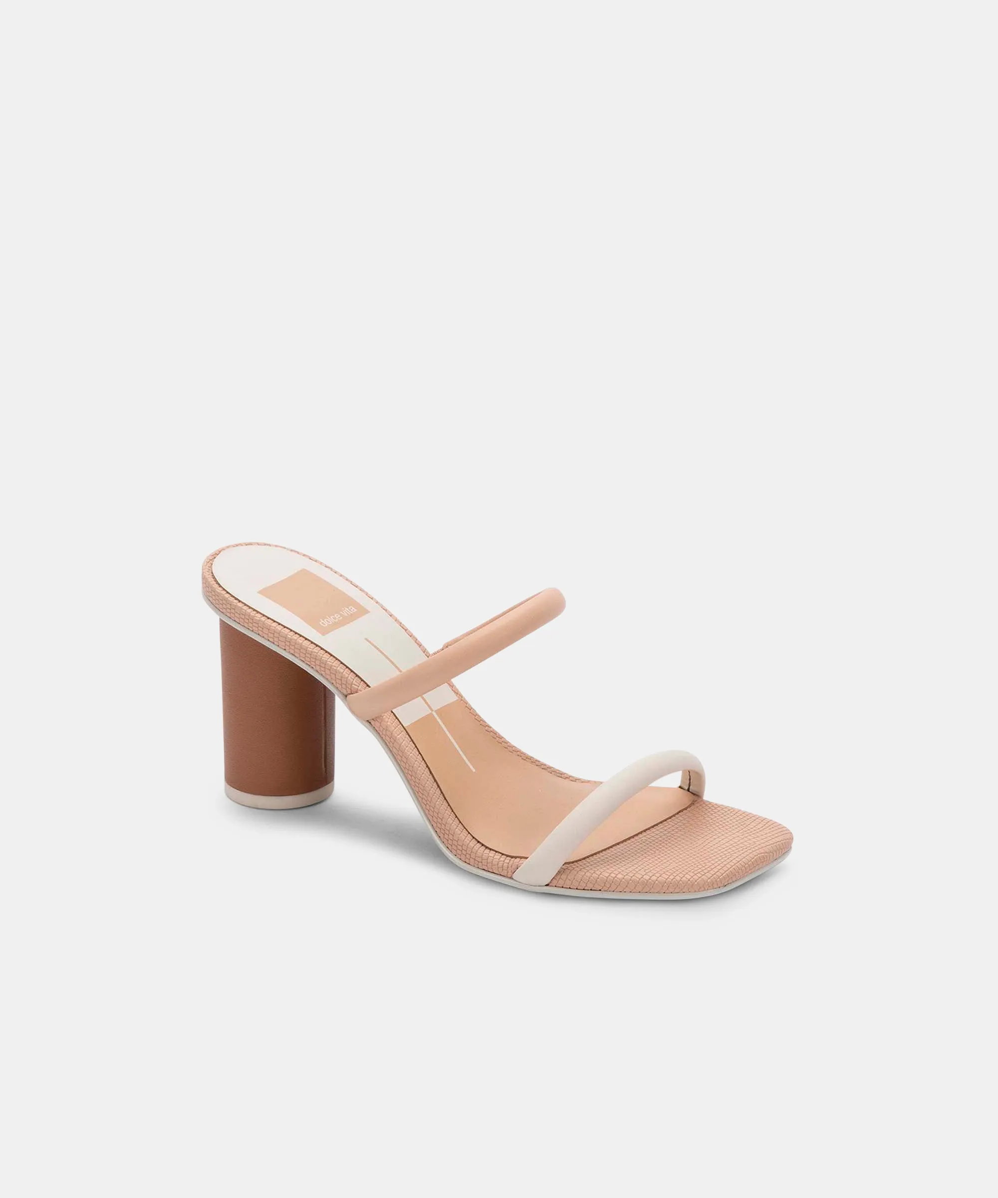 NOLES HEELS IN NATURAL WHITE - re:vita