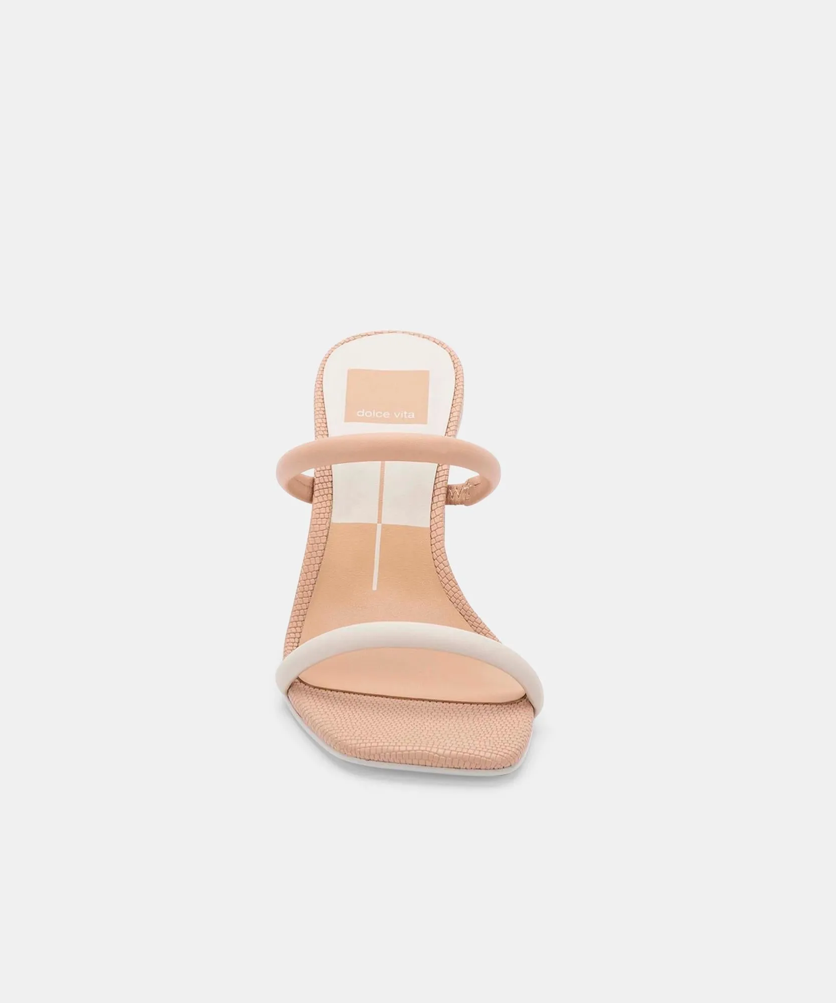 NOLES HEELS IN NATURAL WHITE - re:vita