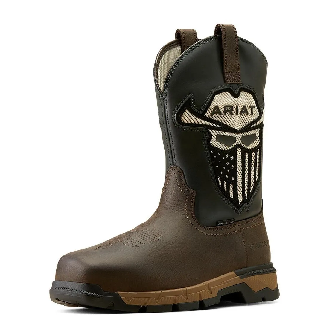 Rebar Flex VentTEK Incognito Composite-Toe Western Work Boot Iron Coffee