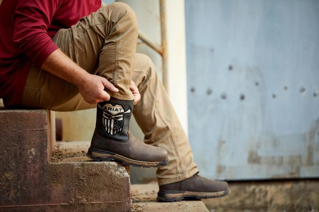 Rebar Flex VentTEK Incognito Composite-Toe Western Work Boot Iron Coffee