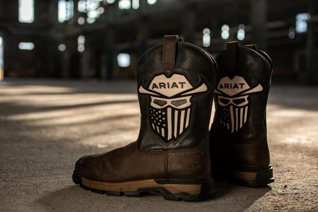 Rebar Flex VentTEK Incognito Composite-Toe Western Work Boot Iron Coffee