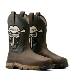 Rebar Flex VentTEK Incognito Composite-Toe Western Work Boot Iron Coffee