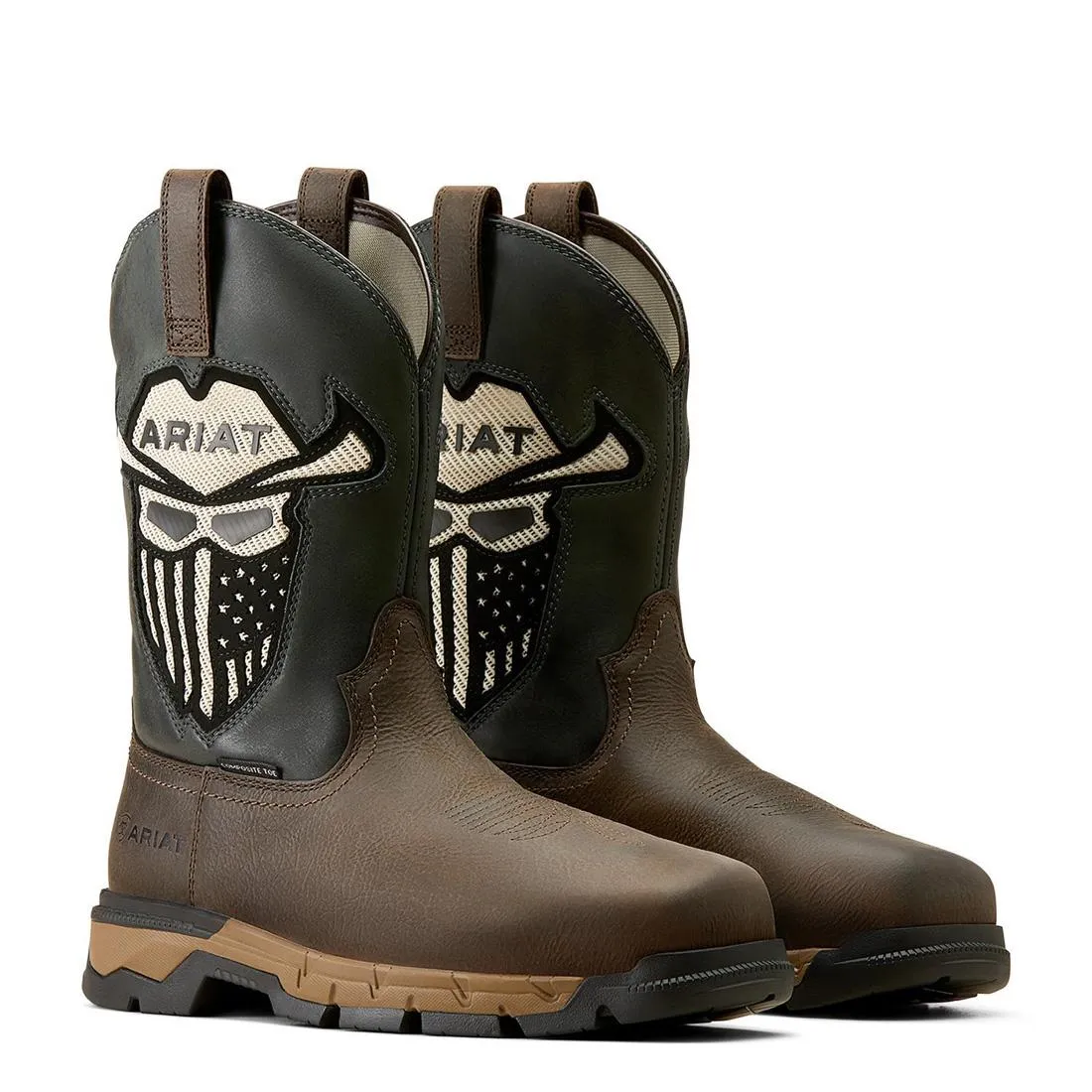 Rebar Flex VentTEK Incognito Composite-Toe Western Work Boot Iron Coffee