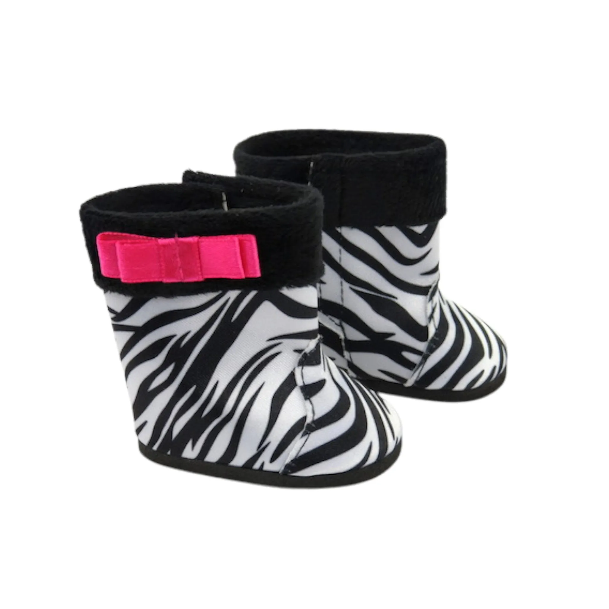 Zebra Print Boots for 18-inch dolls